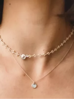 Eye & Heart Necklace Set