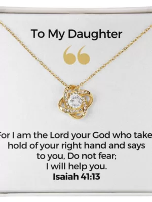 "Uplift Her Worth: Exquisite Necklace and Message Card Duo - The Ideal Daughters Gifts"