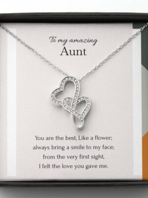Aunt Necklace Gift from Niece, Thank You Aunt.