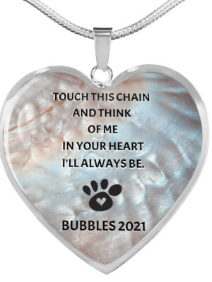 Always In Your Heart Necklace, Personalized Necklace, Remembrance Necklace, Pet Memorial Necklace, Bereavement Gift, In Memory