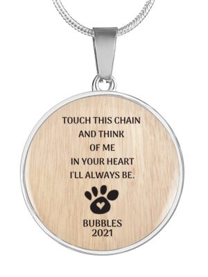 Always In Your Heart Necklace, Personalized Necklace, Remembrance Necklace, Pet Memorial Necklace, Bereavement Gift, In Memory