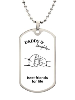 6 Graphical Dog Tag with ball chain