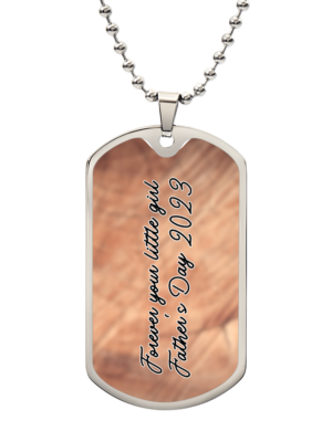 9 Graphical Dog Tag with ball chain