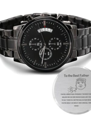 6 *Evergreen* Seller Customized Black Chronograph Watch