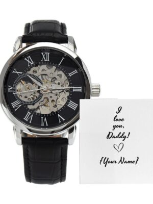6 Men's Open Work Watch with Mohagny Box