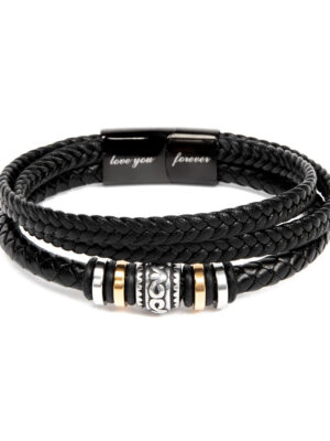 6 Men's Leather Bracelet - Template