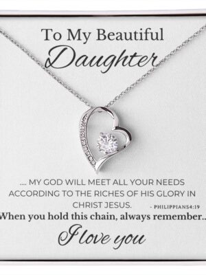 "Empower & Adorn: Perfect Daughters Gifts - Necklace & Inspiring Message Card Duo"