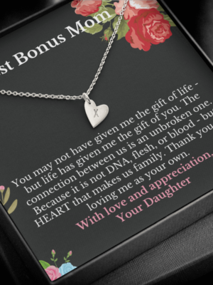 Bonus Mom Gift for Step Mother Gift from Bride, step mom gift for stepmom necklace, step mom wedding gift, Single Pearl Necklace